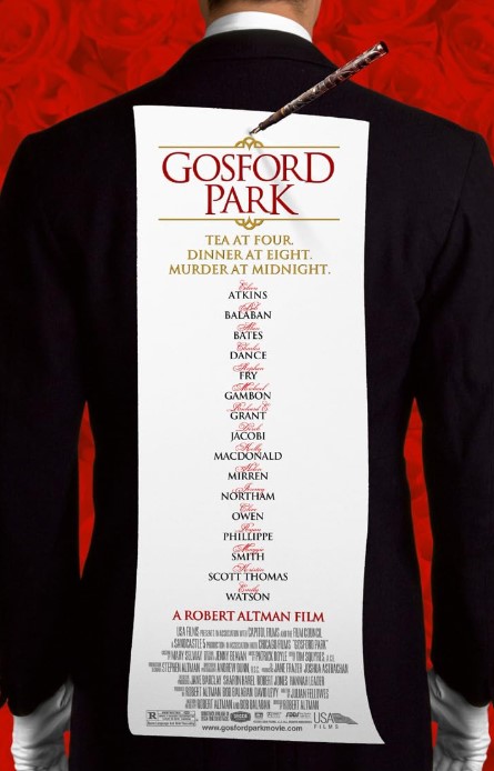 gosford park whodunnit movies